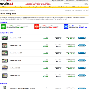 Buzz Article: Game on! GPS City Black Friday deals in Canada and the US!