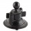 RAM Mount Locking Suction Cup with 1.0 inch Ball Metal Plate (RAM-B-224-1U)