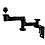 RAM Mount Vertical Base Dual Swing Arm with 1.5 inch Ball End