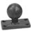 RAM Mount Rectangular 1.5 x 2.5 inch Plate with 1.5 inch Ball