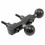RAM Mount Motorcycle Handle Base with Double 1 inch Ball