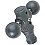 RAM Mount Double 1.5 inch Ball with 1.13 inch dia Post