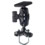 RAM Mount Zinc U-Bolt Rail Base with Short Arm Diamond Assembly