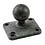 RAM Mount Plastic Rectangular AMPS Plate with 1 inch Ball
