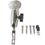 RAM Mount Chrome Motorcycle Base Round Plate Assembly