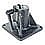 RAM Mount Floor Mini Pedestal Base with 1 inch Pipe