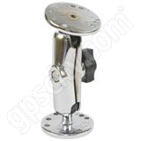 RAM Mount Chrome Surface Mount with Round Plate Assembly
