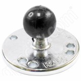 RAM Mount Chrome Round Plate with 1 inch Ball RAM Mount Chrome Round Plate with 1 inch Ball