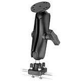 RAM Mount 2.5in dia Plate Mount with Dual U-Bolt Base