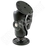 RAM Mount Dual Round Base with Short Arm 1.5 inch Ball RAM Mount Dual Round Base with Short Arm 1.5 inch Ball