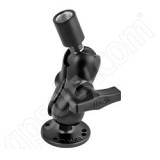 RAM Mount 2.5in dia Base Mount with 0.5 NPT End on Short Arm RAM-101-B-218-1U