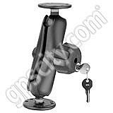 RAM Mount Dual Round Plate Lock Mount with 1.5 inch Ball