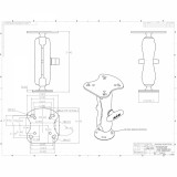 RAM Mount Humminbird Screw Down Large Marine Mount
