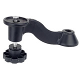 RAM Mount Bent Swing Arm Extension with 3 inch Bolt