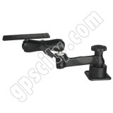 RAM Mount Horizontal Straight Swing and Ball Arm with Plate