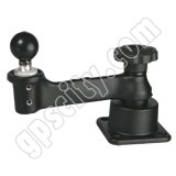 RAM Mount Horizontal Base Single Swing Arm with 1.5 inch Ball End