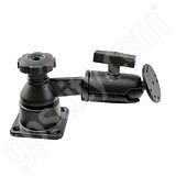RAM Mount Horizontal Straight Swing Arm with 2.5 inch dia Plate