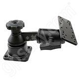 RAM Mount Horizontal Straight Swing Arm with Ball Plate