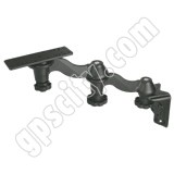 RAM Mount Vertical Dual Bent Swing Arm with Post Plate