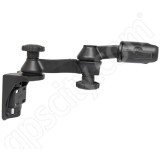 RAM Mount Vertical Straight Dual Swing Arm with 1.5 inch Open Socket