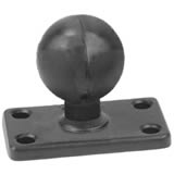 RAM Mount Rectangular 1.5 x 2.5 inch Plate with 1.5 inch Ball