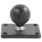 RAM Mount Rectangular 2 x 2.5 inch Plate with 1.5 inch Ball