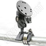 RAM Mount Strap Rail Base with Short Arm Round Assembly RAM Mount Strap Rail Base with Short Arm Round Assembly