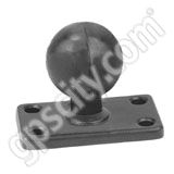 RAM Mount Rectangular 1.5 x 2.5 inch Plate on 1 inch Ball