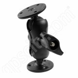 RAM Mount Dual Round Plate Short Arm Mount Reinforced Post RAM Mount Dual Round Plate Short Arm Mount Reinforced Post