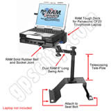 RAM Mount Chevrolet Ford Toughbook Vehicle Mount RAM-VB-107-PAN1P