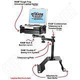 RAM Mount Chevrolet Ford Laptop Vehicle Mount RAM-VB-107-SW1