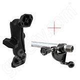 RAM Mount Dual Diamond Plate Mount with Extra Yoke Clamp Base RAM Mount Dual Diamond Plate Mount with Extra Yoke Clamp Base