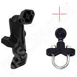 RAM Mount Dual Diamond Plate Mount with Extra Zinc U-Bolt Base