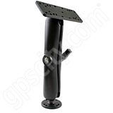 RAM Mount Rectangular Plate Long Arm Round Base Mount 1.5 Ball