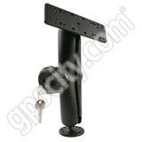 RAM Mount Rectangular Plate on Locking Long Arm Round Base Mount RAM Mount Rectangular Plate on Locking Long Arm Round Base Mount