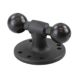 RAM Mount Round 2.5 inch dia Plate with Double 1 inch Ball