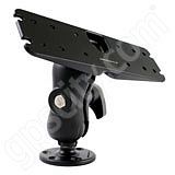 RAM Mount Rectangular Plate Short Arm Round Base Mount 2.25 Ball