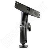 RAM Mount Rectangular Plate Long Arm Round Base Mount 2.25 Ball
