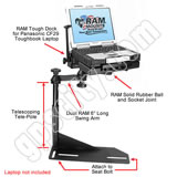 RAM Mount Chevrolet Ford Toughbook Vehicle Mount RAM-VB-117-PAN1P