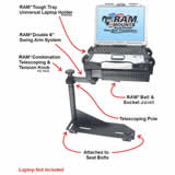 RAM Mount Jeep Cherokee Dual Arm Laptop Vehicle Mount