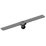 RAM Mount Rectangular 2x17 inch Plate with 1.5 inch Ball