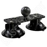 RAM Mount Dual Suction Mount Base C-Ball RAM-224-111 RAM Mount Dual Suction Mount Base C-Ball RAM-224-111