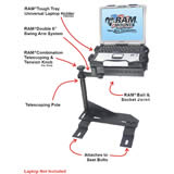 RAM Mount Chrysler and Dodge Dual Arm Laptop Vehicle Mount RAM Mount Chrysler and Dodge Dual Arm Laptop Vehicle Mount