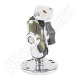 RAM Mount Chrome Surface Short Mount with Diamond Plate