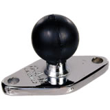 RAM Mount Chrome Diamond Plate with 1 inch Ball RAM Mount Chrome Diamond Plate with 1 inch Ball