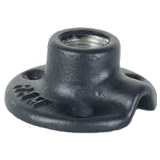 RAM Mount Round Plate Base with 90 deg 0.5 inch NPT Thread