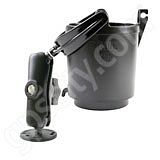 RAM Mount Cup Holder No Foam Screw Down Base Mount