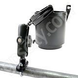 RAM Mount Self Leveling Cup Holder No Foam U-Bolt Mount RAM Mount Self Leveling Cup Holder No Foam U-Bolt Mount