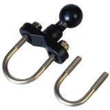RAM Mount Large Stainless Steel Rail U-Bolt Base with 1 inch Ball RAM Mount Large Stainless Steel Rail U-Bolt Base with 1 inch Ball