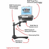 RAM Mount Dodge Durango Dual Arm Laptop Vehicle Mount RAM Mount Dodge Durango Dual Arm Laptop Vehicle Mount